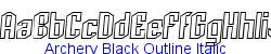 Archery Black Outline Italic   87K (2002-12-27)