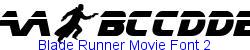Blade Runner Movie Font 2 - Bold weight   69K (2003-06-15)