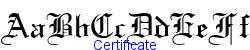 Certificate   42K (2002-12-27)