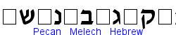 Pecan_ Melech_ Hebrew - Light weight  296K (2003-03-02)