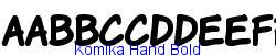 Komika Hand Bold - Bold weight  421K