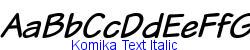 Komika Text Italic  376K (2003-01-22)