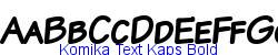 Komika Text Kaps Bold - Bold weight  376K (2003-01-22)
