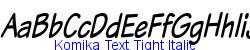 Komika Text Tight Italic  376K (2003-01-22)