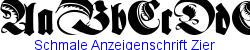Schmale Anzeigenschrift Zier  107K (2004-10-14)