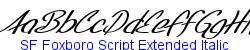 SF Foxboro Script Extended Italic  198K (2005-03-24)