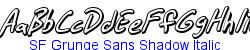 SF Grunge Sans Shadow Italic  263K (2005-10-27)