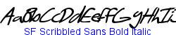 SF Scribbled Sans Bold Italic - Bold weight  213K (2005-03-24)