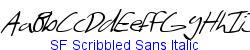 SF Scribbled Sans Italic  213K (2005-04-26)