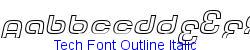 Tech Font Outline Italic   73K (2003-11-04)