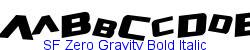 SF Zero Gravity Bold Italic  117K